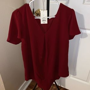 A New Day rust colored blouse